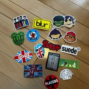 Misc British band stickers
